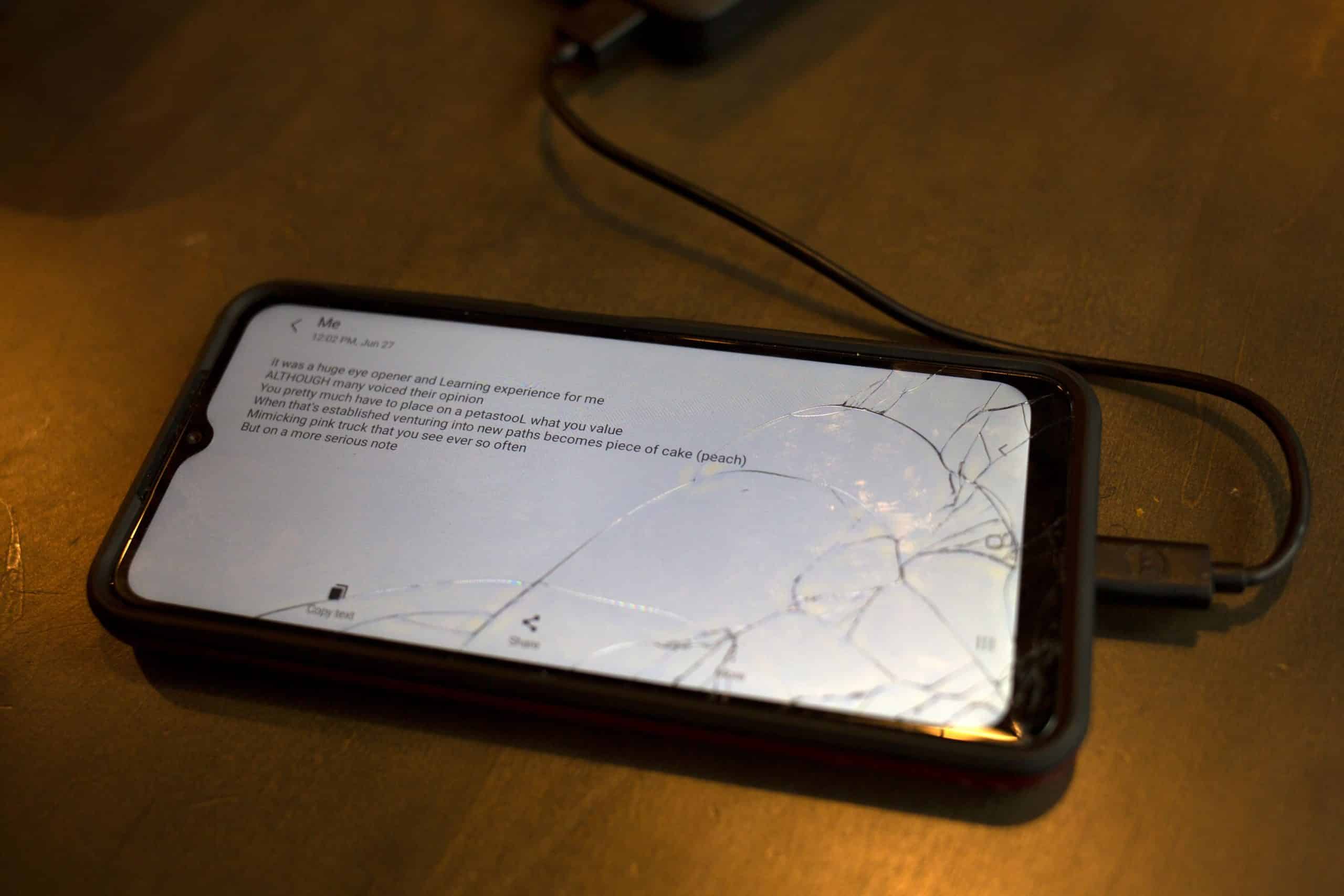 Justin Campbell, who struggles with schizophrenia, shared writing about his experience, June 27, 2022.